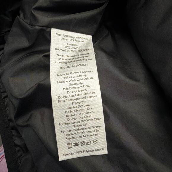 Eddie Bauer Down Vest Womens XXL Black EB650 Full Zip Pockets Puffer - Picture 5 of 9